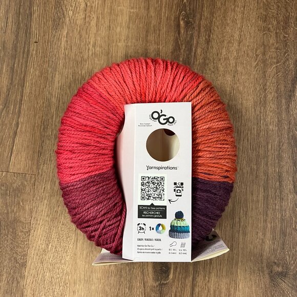 NEW Caron Colorama O'Go Yarn Red Colorway - Picture 3 of 8